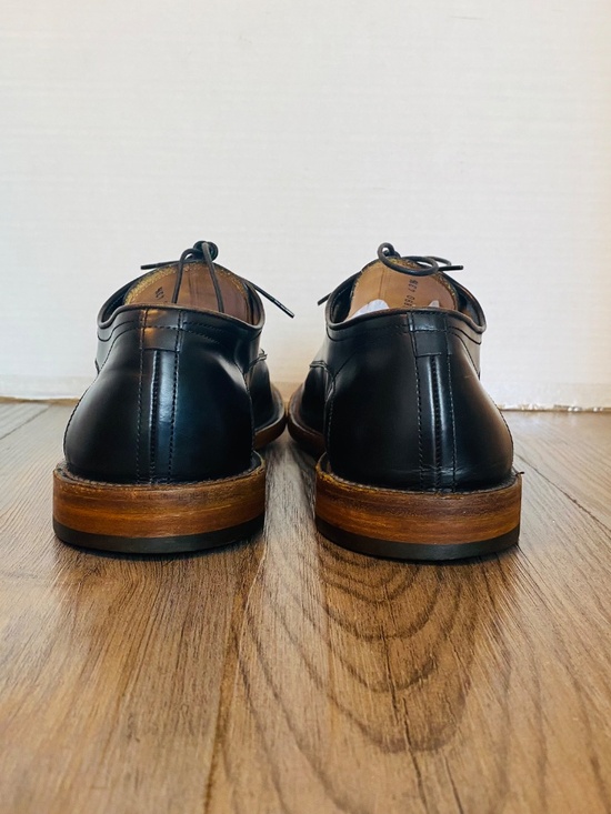 Barracuda Italy Mens Black Leather Oxfords Dress Shoes, EUR 43.5 / US 10.5. main image 4